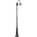 Orion 1 Light 94.63 inch Black Post Light, Solar